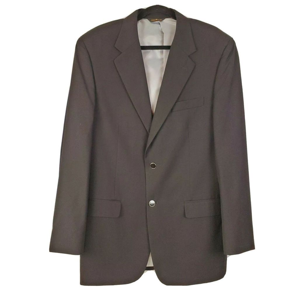 Giorgio Iolano Men's Black Couture‎ Blazer Sport Coat Size 44